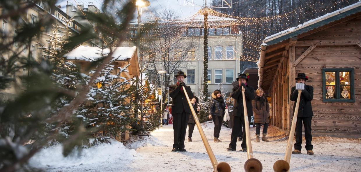 Auf dem Weihnachtsmarkt