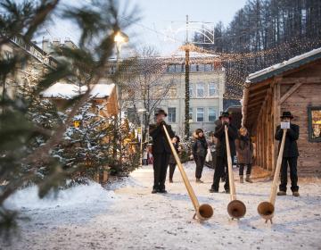 Auf dem Weihnachtsmarkt